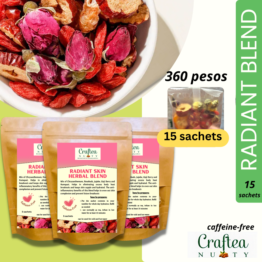 Radiant Tea Skin Support Pack, 15 Sachets