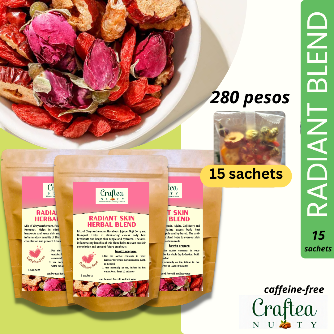 Radiant Tea Skin Support Pack, 15 Sachets
