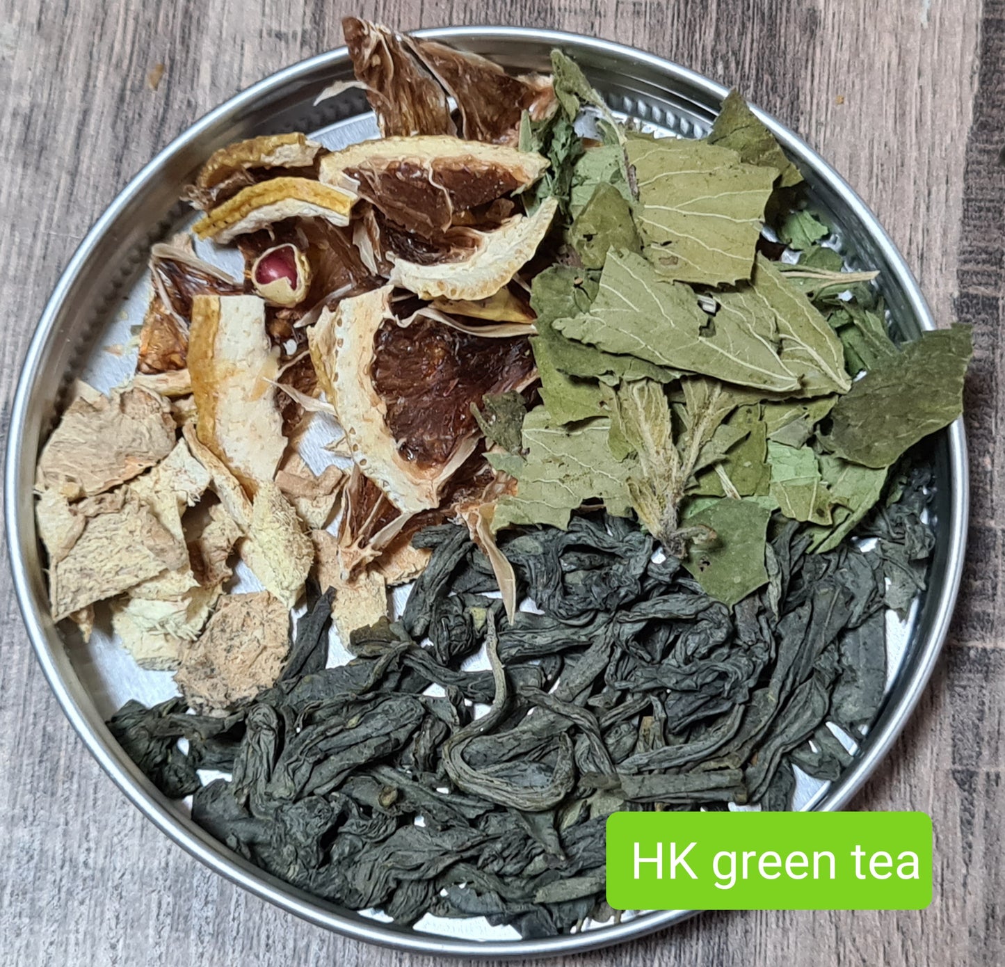 tea blend Detox-Zing green tea with ginger and lemon tea mint tea