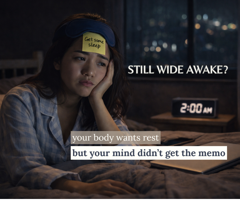 Why You Feel Tired but Can’t Sleep (And What Your Body Is Really Asking For)