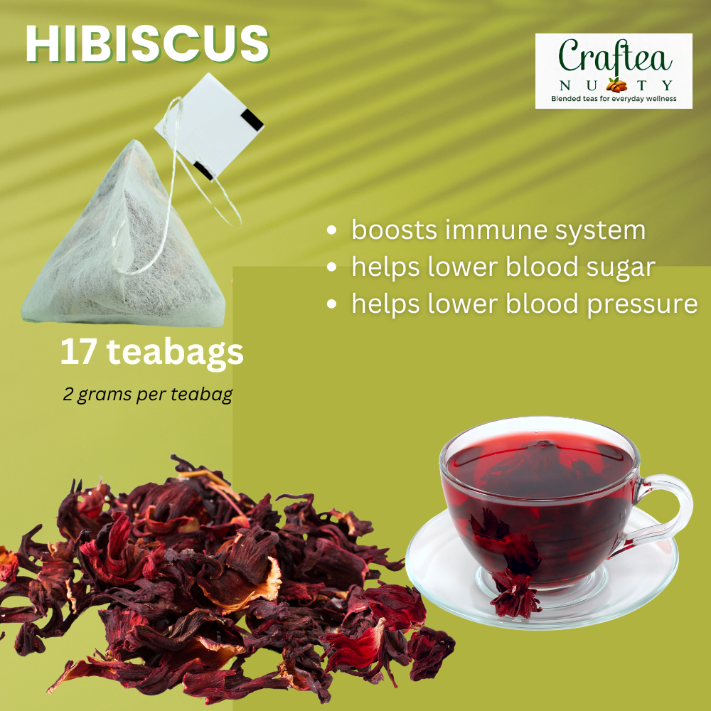 loose teas 100 teabags assorted, 6 kinds, chamomile, spearmint, hibiscus, butterfly pea