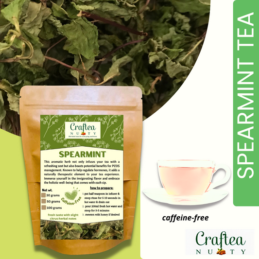 Spearmint tea dried spearmint mentha spicata loose leaf tea mint| PCOS and hormonal balance