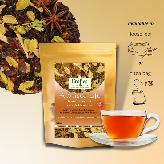 A Spiced Life assam black tea Masala Chai Cinnamon Tea with Cardamom Cloves