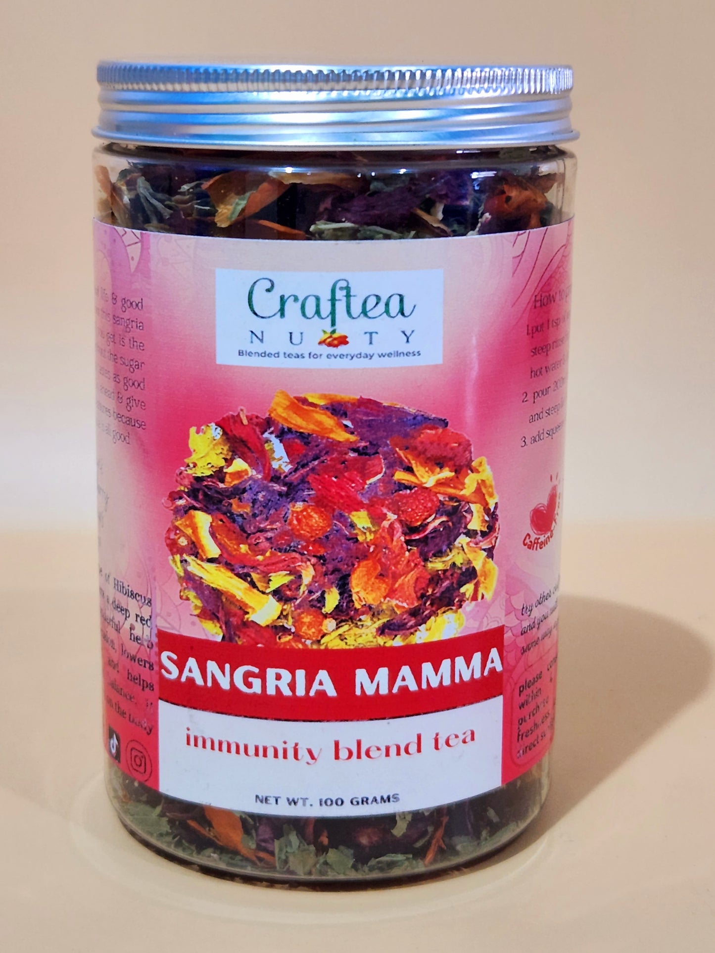 tea blend Sangria Mamma Hibiscus Roselle Berry, Cranberry Tea