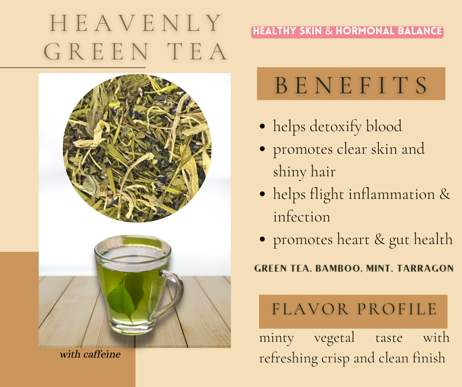 tea blend Heavenly Green Tea Bamboo with Mint