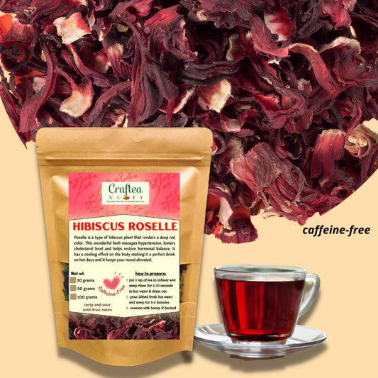 Hibiscus Tea Roselle Sabdariffa with Teabags 30 grams 50 grams 100 grams