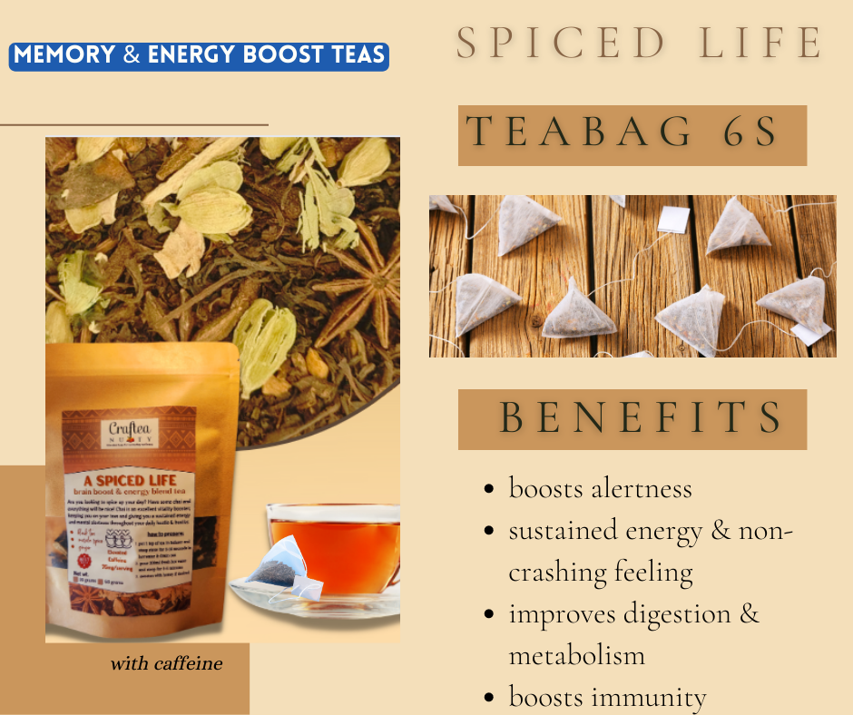 A Spiced Life assam black tea Masala Chai Cinnamon Tea with Cardamom Cloves