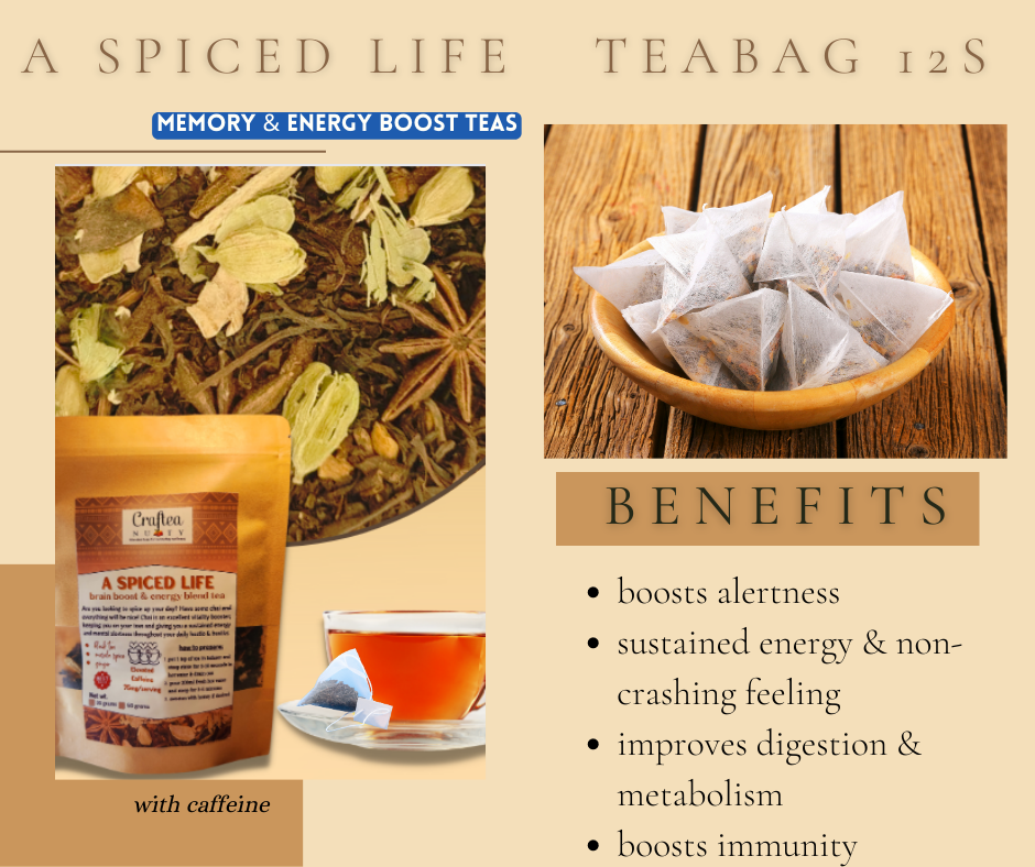 A Spiced Life assam black tea Masala Chai Cinnamon Tea with Cardamom Cloves