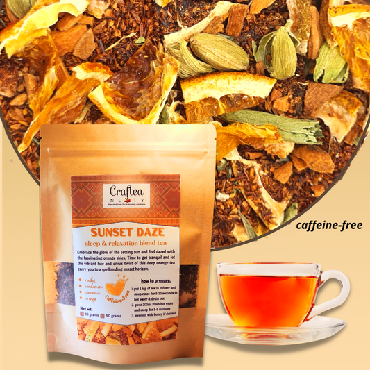 tea blend Sunset Daze Rooibos Cardamom Orange Tea Caffeine-Free